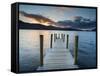 Ashness Jetty, Barrow Bay, Derwent Water, Keswick, Lake District Nat'l Park, Cumbria, England-Chris Hepburn-Framed Stretched Canvas