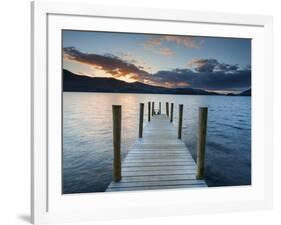 Ashness Jetty, Barrow Bay, Derwent Water, Keswick, Lake District Nat'l Park, Cumbria, England-Chris Hepburn-Framed Photographic Print