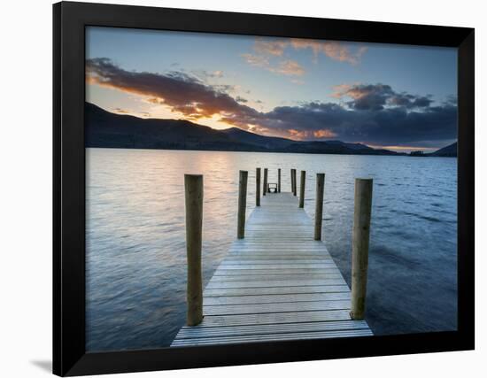 Ashness Jetty, Barrow Bay, Derwent Water, Keswick, Lake District Nat'l Park, Cumbria, England-Chris Hepburn-Framed Photographic Print