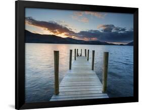 Ashness Jetty, Barrow Bay, Derwent Water, Keswick, Lake District Nat'l Park, Cumbria, England-Chris Hepburn-Framed Photographic Print