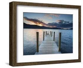 Ashness Jetty, Barrow Bay, Derwent Water, Keswick, Lake District Nat'l Park, Cumbria, England-Chris Hepburn-Framed Photographic Print