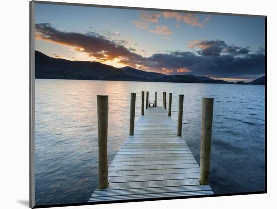 Ashness Jetty, Barrow Bay, Derwent Water, Keswick, Lake District Nat'l Park, Cumbria, England-Chris Hepburn-Mounted Photographic Print