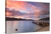 Ashness Landing at Dusk on Derwentwater, Lake District National Park, Cumbria, England, UK-Ian Egner-Stretched Canvas