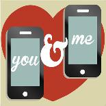 Valentine's Day Text Message Concept-AshNomad-Mounted Art Print