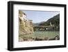 Ashrams on Banks of River Ganges, Lakshman Jhula, Rishikesh, India-Tony Waltham-Framed Photographic Print