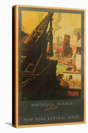 Ashtabula Harbor Travel Poster-null-Stretched Canvas