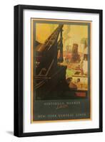 Ashtabula Harbor Travel Poster-null-Framed Art Print