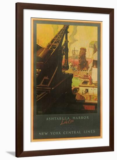 Ashtabula Harbor Travel Poster-null-Framed Art Print