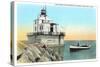 Ashtabula Lighthouse-null-Stretched Canvas