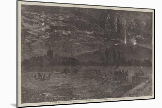 Ashton Court Festivities, the Bonfire and Display of Fireworks-null-Mounted Giclee Print