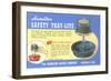 Ashtray Lamp Advertisement-null-Framed Art Print