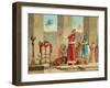 Ashurbanipal Offering Lions in Sacrifice-Dionisio Baixeras-Verdaguer-Framed Giclee Print