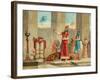 Ashurbanipal Offering Lions in Sacrifice-Dionisio Baixeras-Verdaguer-Framed Giclee Print