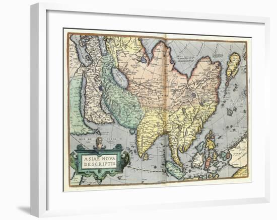 Asia, 1592-Abraham Ortelius-Framed Giclee Print