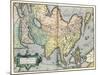 Asia, 1592-Abraham Ortelius-Mounted Giclee Print