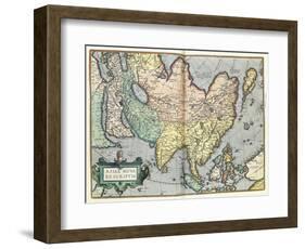 Asia, 1592-Abraham Ortelius-Framed Giclee Print