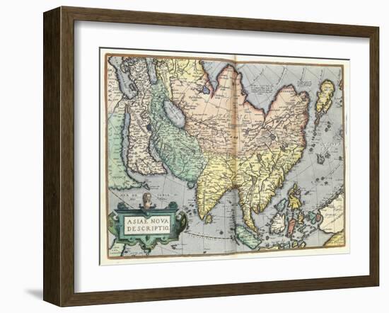 Asia, 1592-Abraham Ortelius-Framed Giclee Print