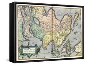 Asia, 1592-Abraham Ortelius-Framed Stretched Canvas