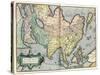 Asia, 1592-Abraham Ortelius-Stretched Canvas