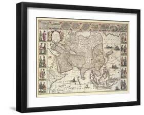 Asia, 1618-Willem Janszoon Blaeu-Framed Giclee Print