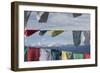 Asia, Bhutan, Dorcha La Pass. Himalayas Seen Through Prayer Flags-Ellen Goff-Framed Photographic Print