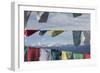 Asia, Bhutan, Dorcha La Pass. Himalayas Seen Through Prayer Flags-Ellen Goff-Framed Photographic Print