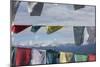 Asia, Bhutan, Dorcha La Pass. Himalayas Seen Through Prayer Flags-Ellen Goff-Mounted Photographic Print