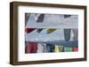 Asia, Bhutan, Dorcha La Pass. Himalayas Seen Through Prayer Flags-Ellen Goff-Framed Photographic Print