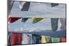 Asia, Bhutan, Dorcha La Pass. Himalayas Seen Through Prayer Flags-Ellen Goff-Mounted Photographic Print