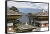 Asia, Bhutan. Druk Wangyal Chortens at Dorchala Pass-Ellen Goff-Framed Stretched Canvas