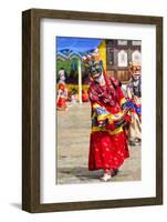 Asia, Bhutan, Gangtey Gonpa. Dance of the Furies-Ellen Goff-Framed Photographic Print