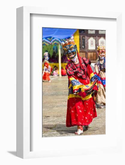 Asia, Bhutan, Gangtey Gonpa. Dance of the Furies-Ellen Goff-Framed Photographic Print