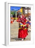 Asia, Bhutan, Gangtey Gonpa. Dance of the Furies-Ellen Goff-Framed Photographic Print