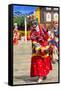 Asia, Bhutan, Gangtey Gonpa. Dance of the Furies-Ellen Goff-Framed Stretched Canvas