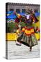 Asia, Bhutan, Gangtey Gonpa Tshechu. Dance of the Furies-Ellen Goff-Stretched Canvas