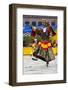 Asia, Bhutan, Gangtey Gonpa Tshechu. Dance of the Furies-Ellen Goff-Framed Photographic Print