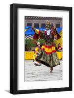 Asia, Bhutan, Gangtey Gonpa Tshechu. Dance of the Furies-Ellen Goff-Framed Photographic Print