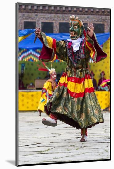 Asia, Bhutan, Gangtey Gonpa Tshechu. Dance of the Furies-Ellen Goff-Mounted Photographic Print