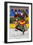 Asia, Bhutan, Gangtey Gonpa Tshechu. Dance of the Furies-Ellen Goff-Framed Photographic Print