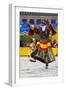 Asia, Bhutan, Gangtey Gonpa Tshechu. Dance of the Furies-Ellen Goff-Framed Photographic Print