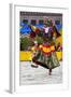 Asia, Bhutan, Gangtey Gonpa Tshechu. Dance of the Furies-Ellen Goff-Framed Photographic Print