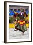 Asia, Bhutan, Gangtey Gonpa Tshechu. Dance of the Furies-Ellen Goff-Framed Photographic Print