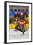 Asia, Bhutan, Gangtey Gonpa Tshechu. Dance of the Furies-Ellen Goff-Framed Photographic Print