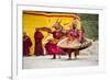 Asia, Bhutan, Haa Tshechu. Dance of the Furies-Ellen Goff-Framed Photographic Print