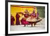 Asia, Bhutan, Haa Tshechu. Dance of the Furies-Ellen Goff-Framed Photographic Print