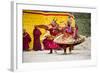 Asia, Bhutan, Haa Tshechu. Dance of the Furies-Ellen Goff-Framed Photographic Print