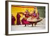 Asia, Bhutan, Haa Tshechu. Dance of the Furies-Ellen Goff-Framed Photographic Print