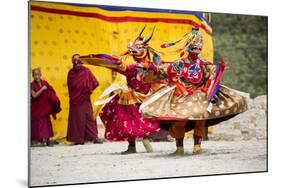 Asia, Bhutan, Haa Tshechu. Dance of the Furies-Ellen Goff-Mounted Photographic Print