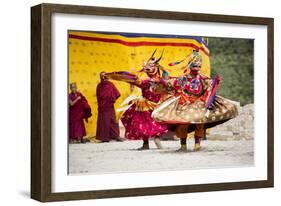 Asia, Bhutan, Haa Tshechu. Dance of the Furies-Ellen Goff-Framed Photographic Print