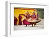 Asia, Bhutan, Haa Tshechu. Dance of the Furies-Ellen Goff-Framed Premium Photographic Print